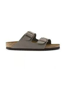 Birkenstock 女士 Arizona BF Birkibuc 石色可调节扣环休闲凉鞋 - 結石 - 查看 1