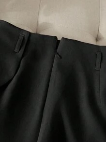 Franclia Pantalones con falda asimétrica de moda casual para ir al trabajo, pantalones cortos multifuncionales para mujeres, pantalones con falda a juego sin cinturón