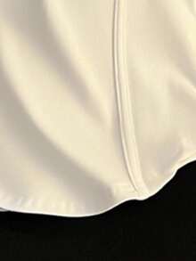 Resyla 白色 Polo 衫女短袖 T 恤夏季翻领修身短款鱼骨上衣