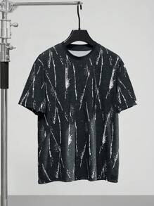 Manfinity 男士夏季全印花圆领宽松休闲T恤