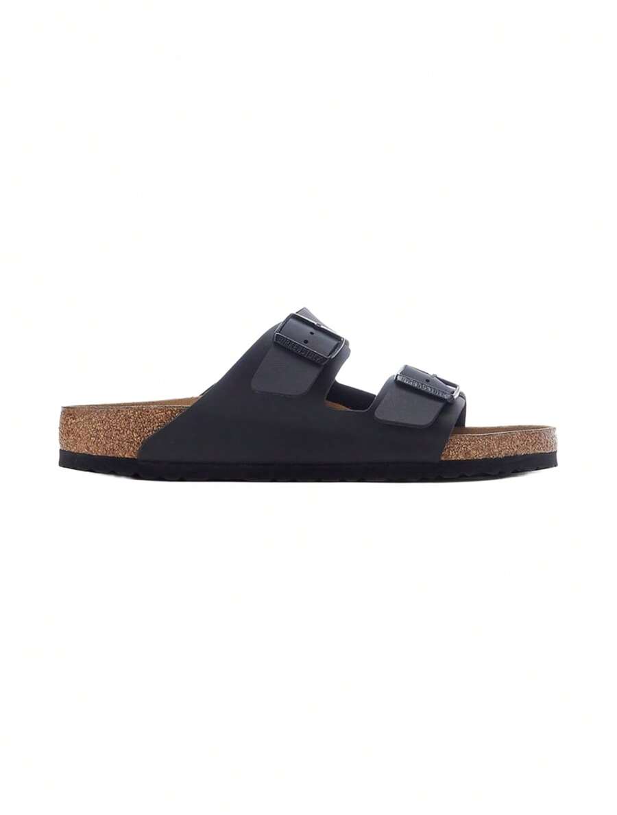 Birkenstock Arizona BF 女士黑色可调节扣环休闲拖鞋 - 黑色 - 查看 1