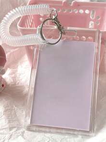 SHEIN 1pc/5pcs Clear Card Cover Back To School - Multicolor - View 1
