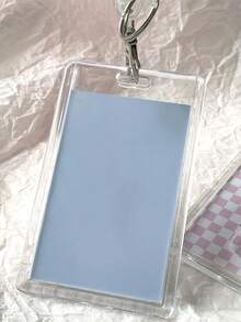 SHEIN 1pc/5pcs Clear Card Cover Back To School - Multicolor - View 4