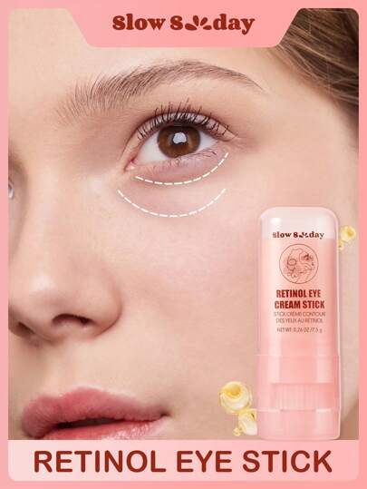 Slow Sunday Retinol Eye Cream Stick, Moisturize, Firm, Brighten, Super Easy To Apply, For Valentine'S Day, Valentines Gift, Great Ideas For Party, Gift-Giving, Outdoor Activity, Suitable For Spring Personal Care