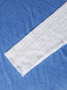 Tween Girl Lace-Up Jacket, Suitable For Vacation And Party Wear Fall Winter - White - View 6