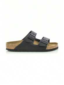 Birkenstock Arizona NL 可调节带休闲拖鞋 - 黑色 - 查看 1
