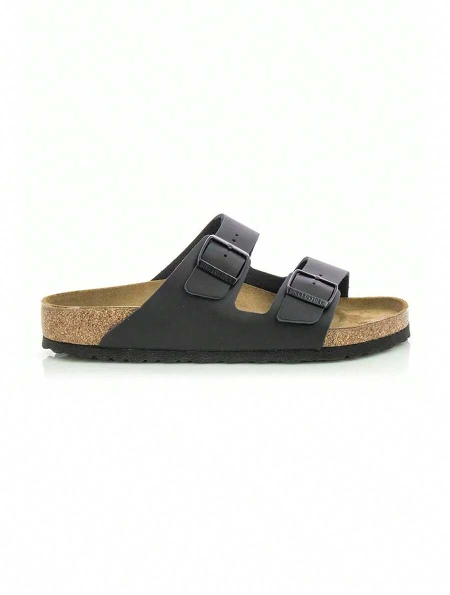 Birkenstock Arizona NL 可调节带休闲拖鞋 - 黑色 - 查看 1