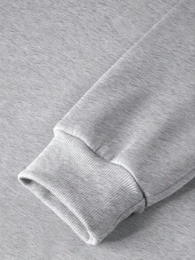 Claim Dot 男士卡通字母印花宽松圆领卫衣