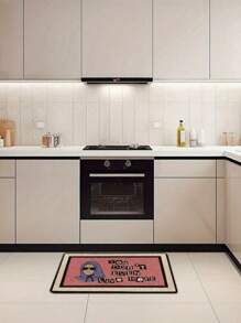 SHEIN 1 件有趣的“你甚至不住在这里”全天候门垫 - 完美的乔迁或生日礼物，可手洗，矩形前门装饰，防滑户外/室内橡胶门垫，适用于前门/花园/厨房/卧室 - 彩色 - 查看 9