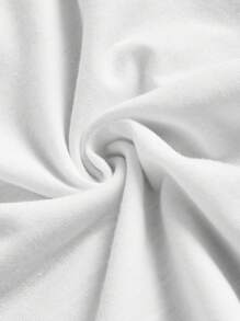 EMERY ROSE 大码女式纽约字母图案 V 领短袖 T 恤，休闲简约套头衫，夏季白色 T 恤女式