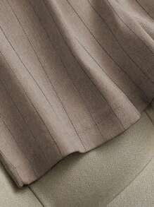 Franclia Women Casual Tank Top, Women Straight Leg Casual Striped Pants, Versatile - Khaki - View 6