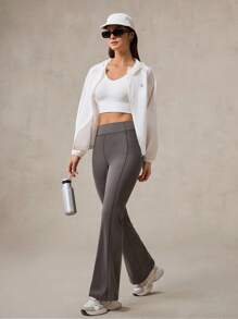 OutZeal Tummy Control Cool Touch Sunproof Flared Pants Daily Casual Yoga - Grey - View 9