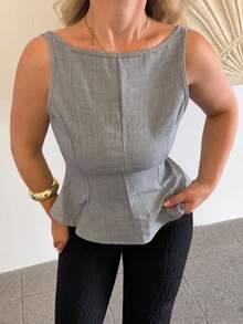 Jeta Ari Nouveau Top Court Échancré Papillon Femme Style Évasé, été