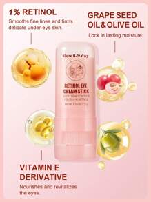 Crema de ojos en barra con retinol, hidratante, reafirmante, iluminadora, muy fácil de aplicar, ideal para Halloween, Acción de Gracias, Navidad, Año Nuevo, regalos de Navidad, regalo de agradecimiento, ideal para otoño e invierno.