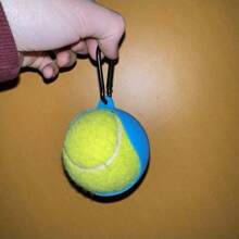 1pc Dog Toy Ball Holder - Leash Attachment, Hands-Free, Pet Toys, Silicone, Lightweight, For All Breeds And Sizes, Fits Standard Tennis Balls