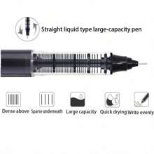 21/18/15/12/10/6/5/3件装黑色/蓝色/红色超细0.5毫米液体凝胶笔墨水补充套装，圆珠笔，办公学校考试用品，返校 - 均碼 - 查看 12
