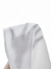 1 pieza Vestido de manga larga con cuello vuelto y diseño de capas, adecuado para uso diario, ir al trabajo y atuendos escolares - Negro - Ver 8