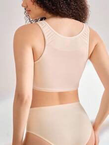 Moonlight&Mama Maternity Nursing Camisole, Solid Color Casual Undershirt - Baby Pink - View 3