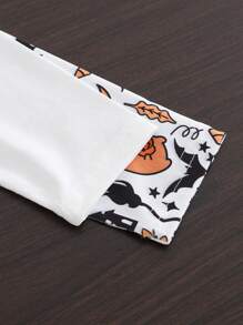 SHEIN 2 Stücke Halloween-Motiv Rundhals Langarm Oberteile für Baby Jungen, Herbst - Verschiedenfarbig - Übersicht 5