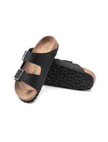 Birkenstock 1019115 Arizona Vegan BF Birkibuc Black - Black - View 4