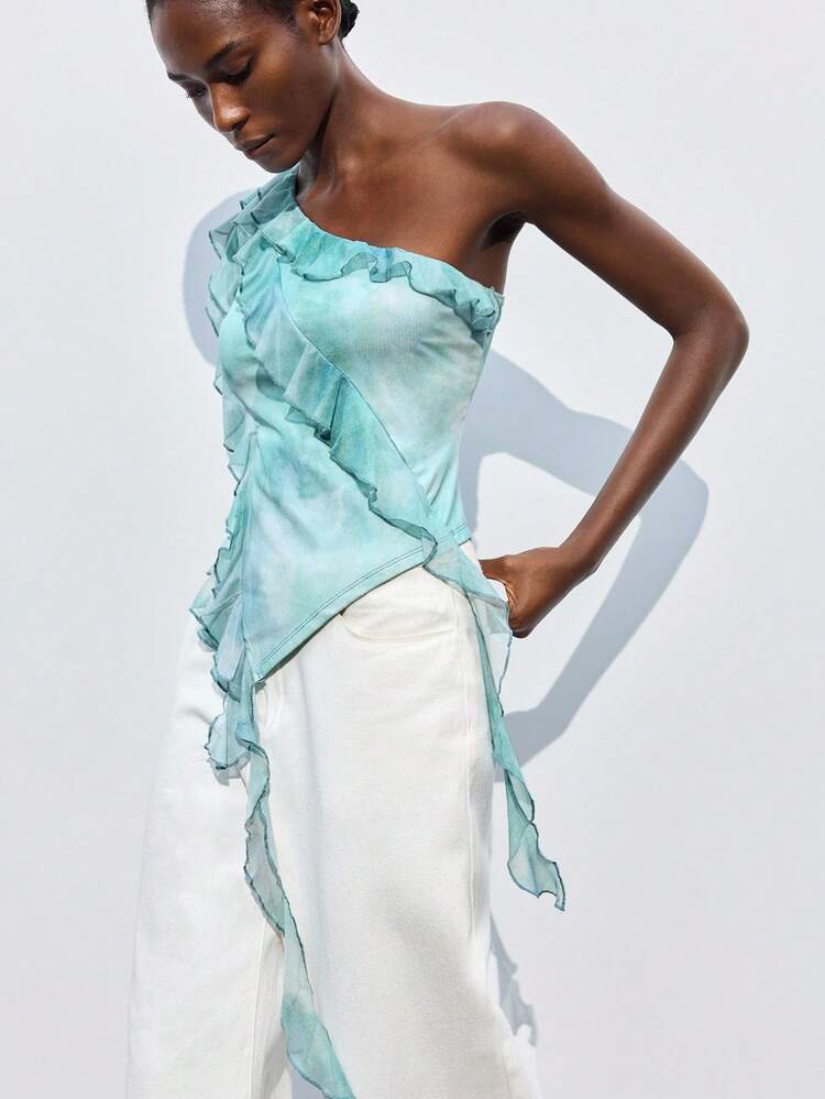 SHEIN Maija Women's Mint Green Sleeveless Backless Casual Summer Bohemian Beach Vacation Lightweight Modern Fashion Comfortable Fitted Top, Elegant