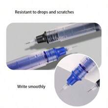 21/18/15/12/10/6/5/3件装黑色/蓝色/红色超细0.5毫米液体凝胶笔墨水补充套装，圆珠笔，办公学校考试用品，返校 - 均碼 - 查看 15