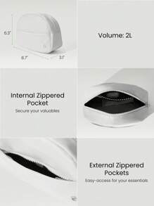 GLOWMODE 2L Travel Mate All Small Things Essentials Dual-Pocket Organizer Travel Pouch