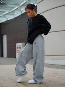 SAYEHFBABY Women's Drawstring Waist Pocket Joggers