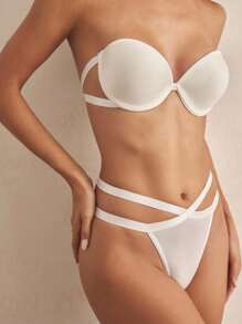 Charlaine Cut Out Underwire Bra & Panty Lingerie Set