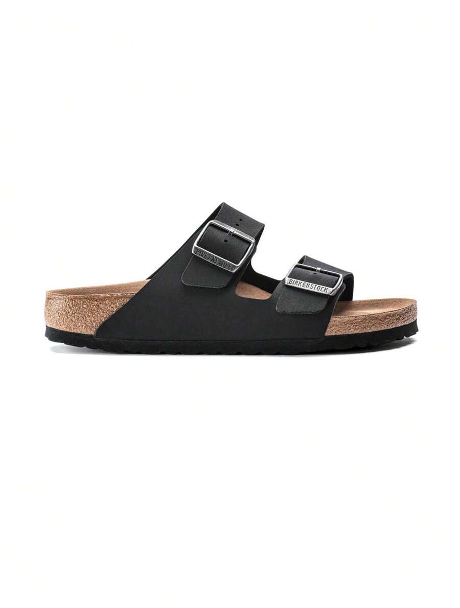Birkenstock 1019115 Arizona Vegan BF Birkibuc Black - Black - View 1