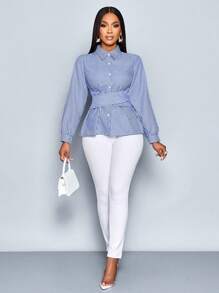 SOLERSUN 优雅休闲条纹交叉吊带上衣，复古风女装（随机花卉图案）夏季夏季音乐会女装狂欢节度假女装商务休闲海滩女装度假女装办公室女装老钱风格女装波西米亚风格简约简约纽扣衬衫