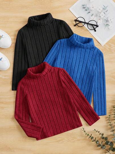 SHEIN 年轻女孩休闲返校针织 T 恤