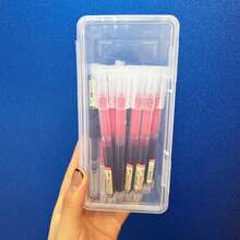 21/18/15/12/10/6/5/3件装黑色/蓝色/红色超细0.5毫米液体凝胶笔墨水补充套装，圆珠笔，办公学校考试用品，返校 - 均碼 - 查看 13