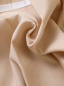 Elladie kids 少女丝带饰褶裙 - 卡其色 - 查看 5