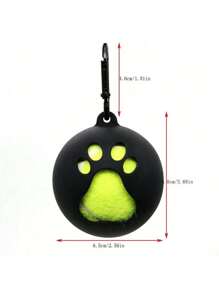 1pc Dog Toy Ball Holder - Leash Attachment, Hands-Free, Pet Toys, Silicone, Lightweight, For All Breeds And Sizes, Fits Standard Tennis Balls