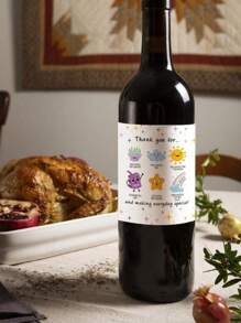 4 buc autocolante pentru sticle de vin cu mesaj de mulțumire pentru profesori, etichete pentru sticle de vin cu mesaj de apreciere pentru profesori, cadou de mulțumire pentru mentori, profesori, perfecte pentru ziua de naștere și sărbătorile de Ziua Profesorului, rechizite școlare, înapoi la școală