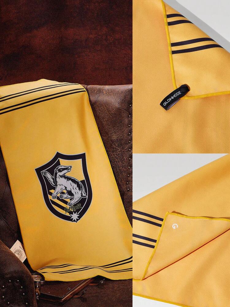 GLOWMODE X Harry Potter 2-Piece Hogwarts House Quick-Dry Cool Down Deodorizing Gym Workout Lanyard Towel Gym Studio Training Daily Active