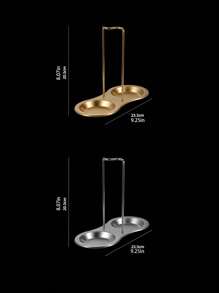 Titanium-Plated Multi-Color Stainless Steel Soup Spoon And Hot Pot Spoon Holder, Western Minimalist Kitchen Strainer Rack Organizer, Multi-Purpose Utensil Stand - Multicolor - View 6