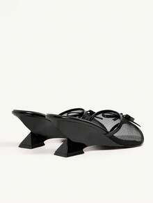 CUCCOO CHICEST Women's Bow Decor Fashion Casual Slip-On Sandals