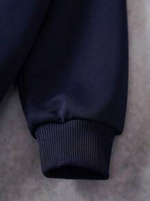 Batwheels X SHEIN Young Boy Casual Everyday Car Print Crew Neck Sweatshirt Boys Sweatshirts Graphic Hoodies For Boys Toddler Boy Sweatshirts Car Graphic Sweatshirt Boys Cartoon Sweatshirt - Navy Blue - View 7