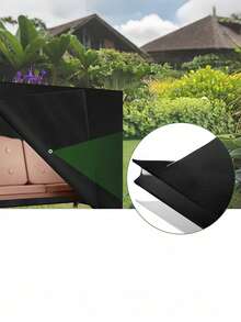 SHEIN 1 Piece Universal Size Oxford Fabric Waterproof UV Protection Dustproof Easy Install Grey Swing Chair Cover For Outdoor Patio Garden All Season Furniture Protector Dust Cover Clean Shield