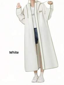 女士长款雨披强力防风暴防水全覆盖成人雨衣适用于电动自行车踏板车独立骑行设计加长后兜帽便携式可打包户外通勤装备 - 彩色 - 查看 3