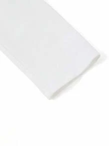 Ellevyn 纯色优雅翻领长袖西装外套，精致的 3D 蝴蝶装饰，适合秋冬季派对、活动、郊游等场合秋冬女装教师服 - 白色 - 查看 5