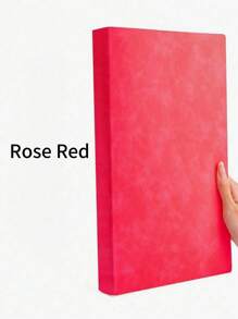 SHEIN A4 Notebook Inside Horizontal Line Book, Postgraduate Entrance Exam Large Code Notepad, Imitation Leather Soft Book Diary, 200 Pages Of Business Office Study Notebook - Multicolor - View 16