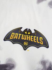 Batwheels X SHEIN 青少年男童休闲日常扎染汽车印花卫衣 儿童卫衣 男童白蓝图案卫衣 男童汽车图案卫衣 男童卡通汽车卫衣 - 彩色 - 查看 4