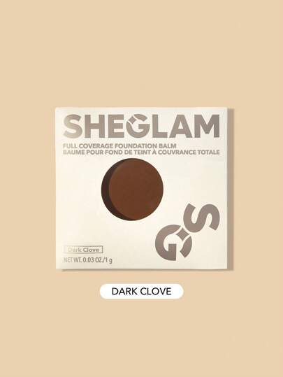 SHEGLAM Full Coverage Foundation Balm Sample-Dark Clove Long Lasting Flawless Moisturizing Foundation Oil-Control Color Corrector Concealer Pore-Less Cover Blemish Non-Greasy Non-Caking Smoother-Looking Cream Foundation Brand Beauty Makeup Face Paint Cosmetic For Women Girls Perfect For Winter Spring Ideal For Y2K Fancy Fashion Suitable For Birthday Gift Party Ready Best Color