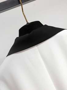 Franclia Women's Elegant Commuter Sleeveless Colorblock Dress Summer Dress Clothes For University