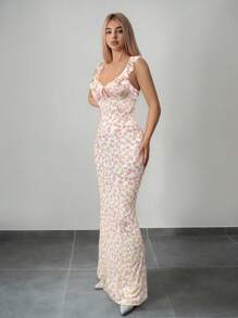 Sexy Summer Dress With Small Flowers – Comfortable And Daring For Your Days Off - 白色 - 查看 5