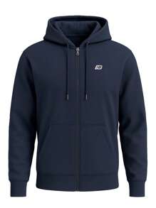 New Balance NB Small Logo Zip Hoodie - ECLIPSE - 黑色 - 查看 1