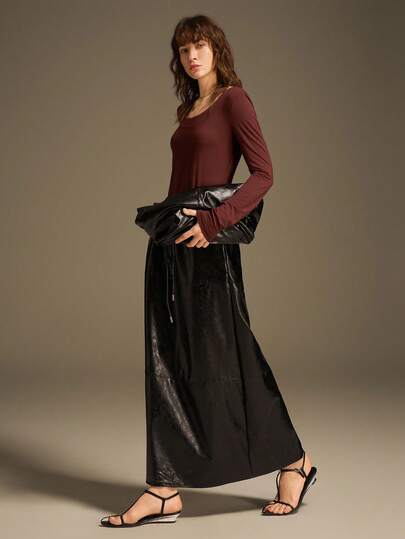 Ontre 2025 Nueva ropa de mujer, prendas de otoño/invierno, ropa para todas las estaciones, atuendos de invierno, looks de vuelta al colegio para mujeres, atuendos de Halloween y Navidad, ropa de maestra para mujeres, atuendos para salir, vestidos de invitada de boda, elegantes vestidos de invitada de boda, ropa de iglesia para mujeres, casual de negocios, camiseta de mujer de manga larga de ajuste ceñido y unicolor de estilo casual diario